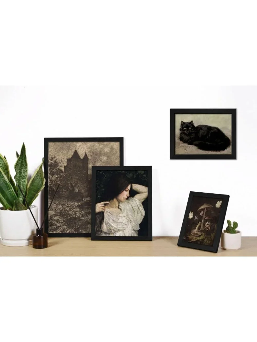 16 PCS Dark Academia Wall Art Set, Gothic Room Decor, Moody Prints for Aesthetic